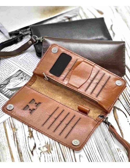 کیف پول چرم طبیعی مدل سامیار | کیف پول چرم مردانه و زنانه | کفش سوگند
